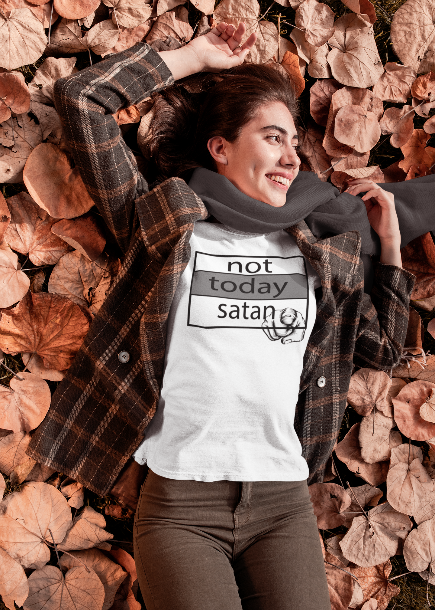 not today satan Short-Sleeve Unisex T-Shirt Autumn / S not today satan Short-Sleeve Unisex T-Shirt Autumn / S